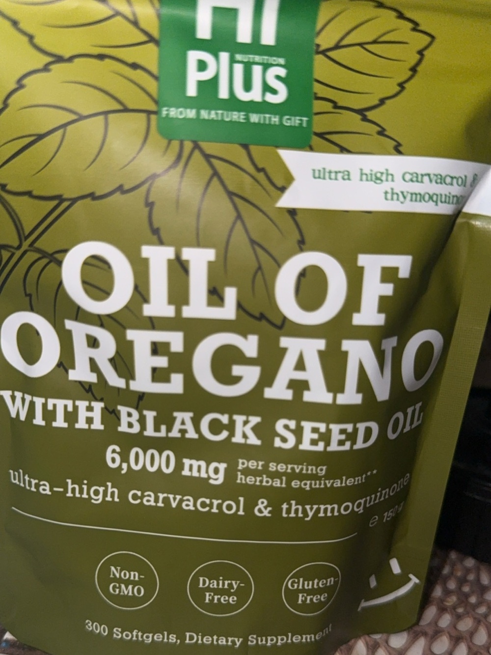 Green Oil of Oregano with Black Seed Oil - Skin & Wellness Serum Softgels